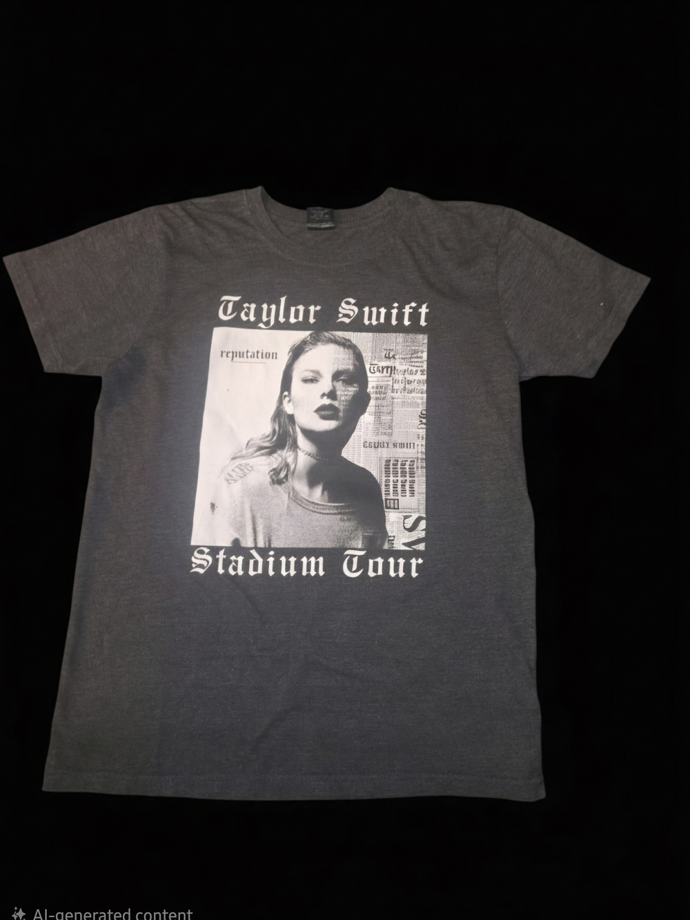 Taylor Swift Gray 'Stadium Tour' Graphic Tee